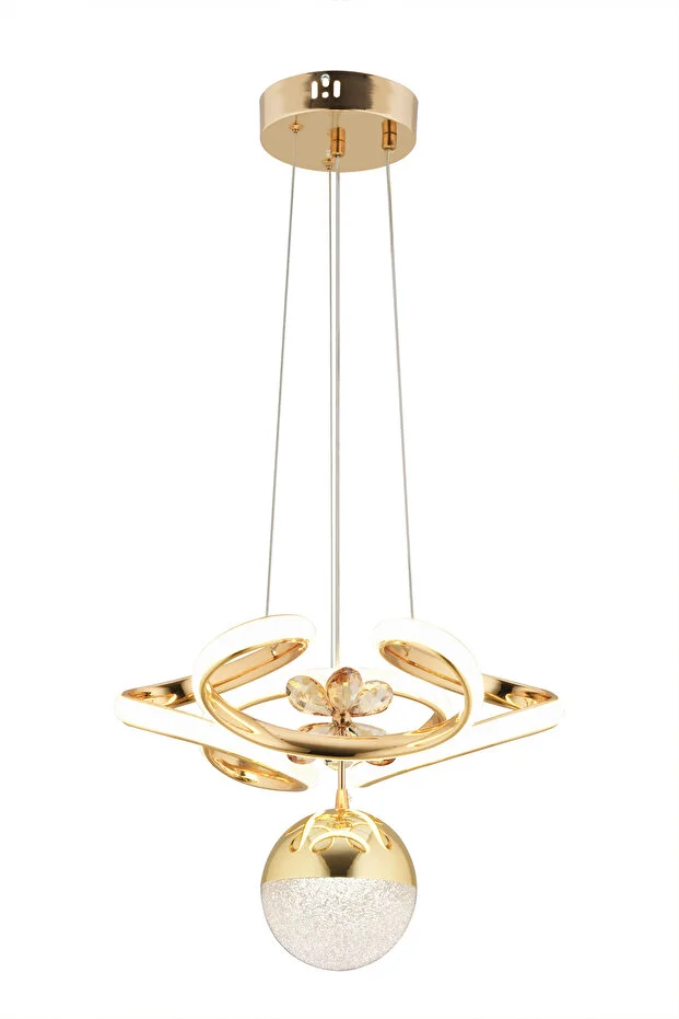 Dreon Gold 3 Renk Kumandalı Led Lüx Ledli Avize